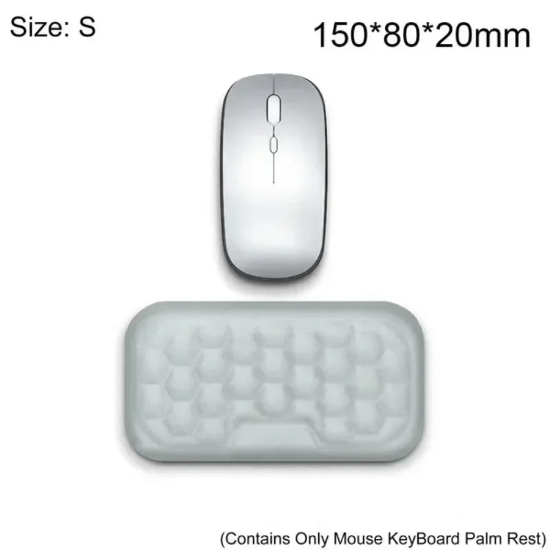 Skorter | Ergonomic Memory Foam Wrist Rest Mouse Pad - Office Typing Support Desk Mat