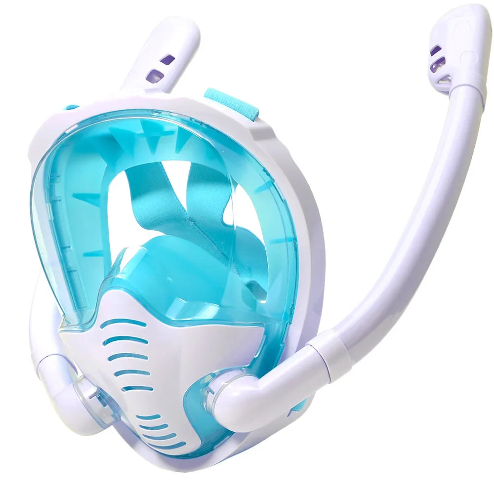 Skorter | 180° Panoramic Full Face Snorkel Mask with Dual Snorkels