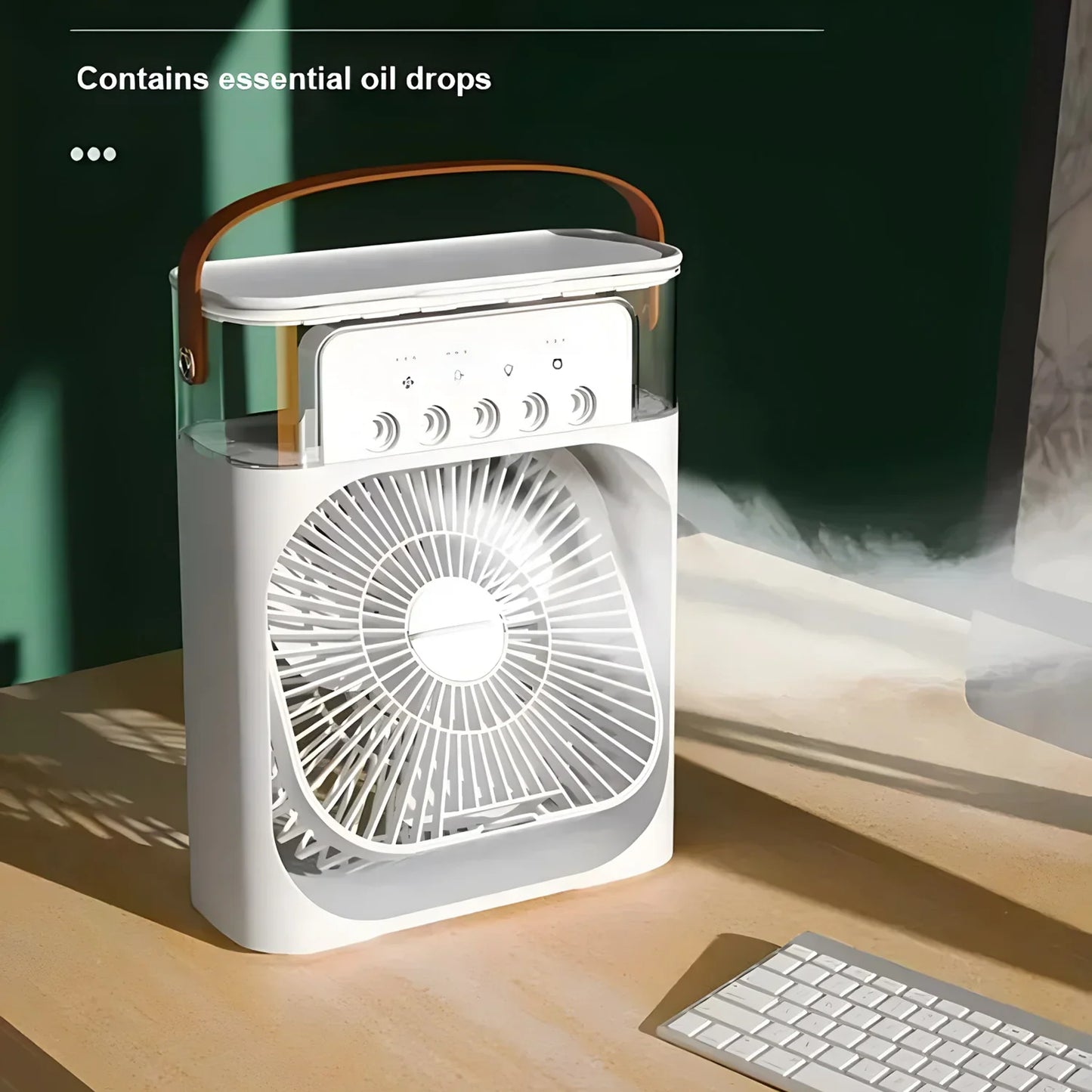 Skorter | AirCooler Pro 3-in-1 Fan, Air Conditioning and Humidifier with 7-Color LED Light