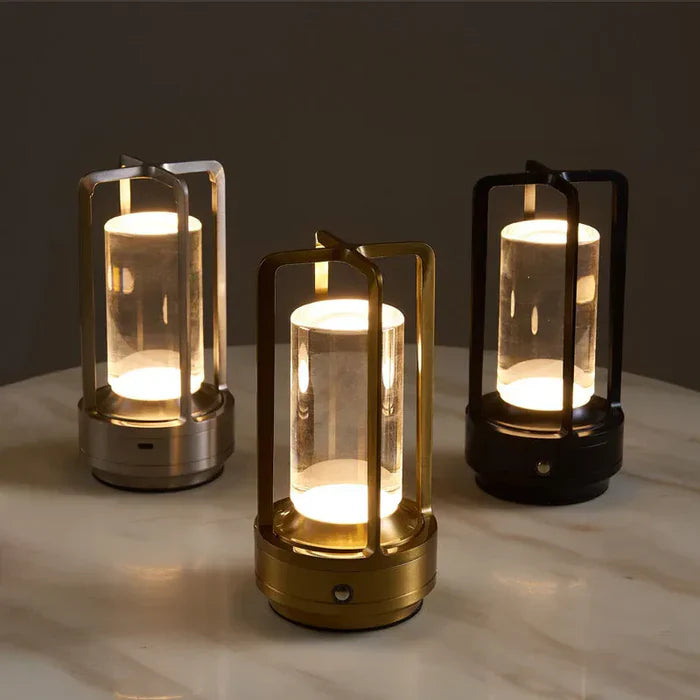 Skorter | Warm LED Cordless Table Lamp – Battery Operated Nordic Design - LED with Touch Control, Suitable for Bedroom, Home, Outdoor - Ideal Night Light