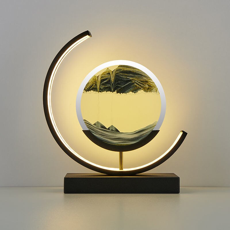 Skorter | LED Table Lamp with Moving Sand Landscape – SandLight