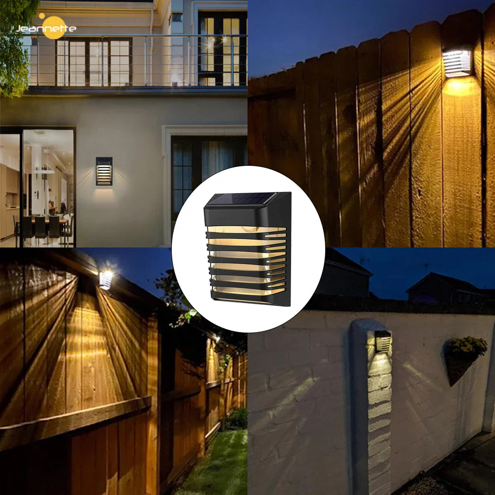 Skorter | Solar LED Garden Wall Light – Solar-powered outdoor lighting for patio and garden