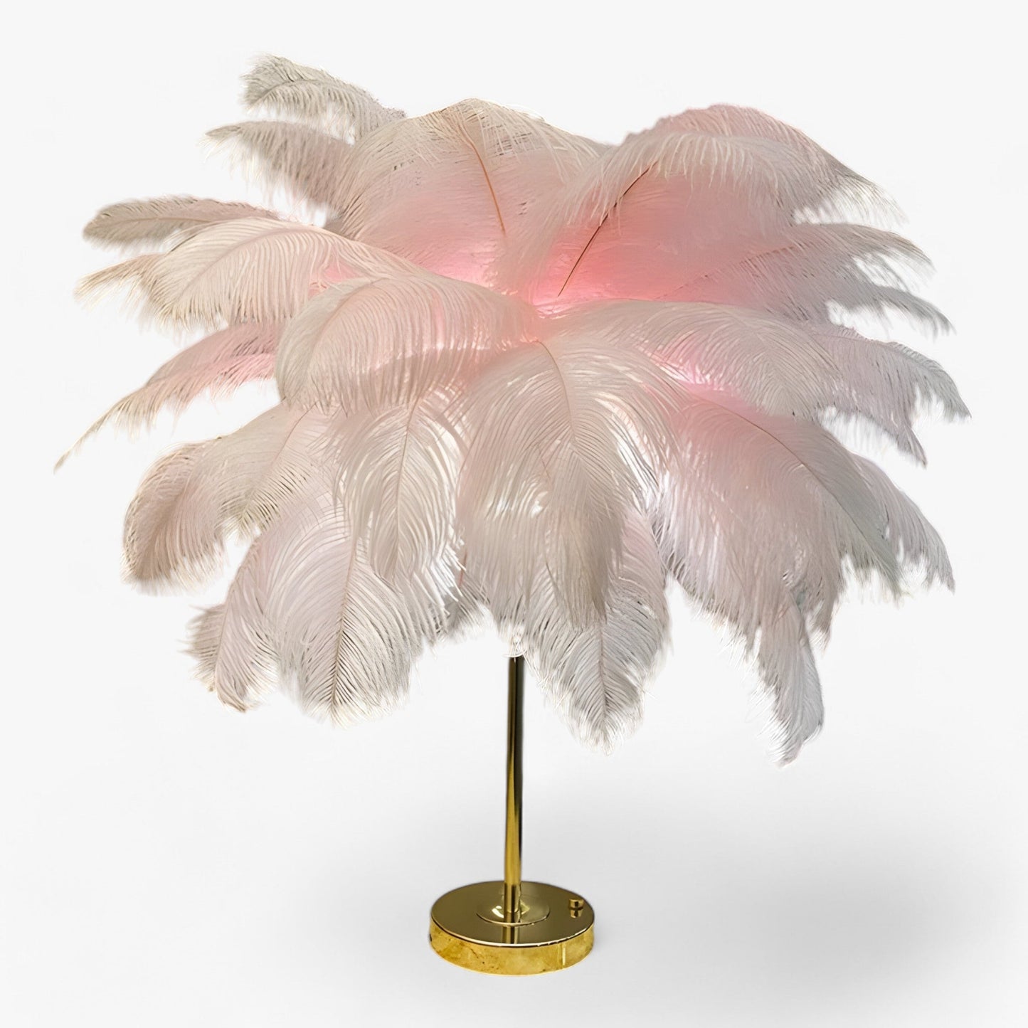 Skorter | FeatherGlow | Table lamp with touch control - LED with feathers for weddings and room decoration