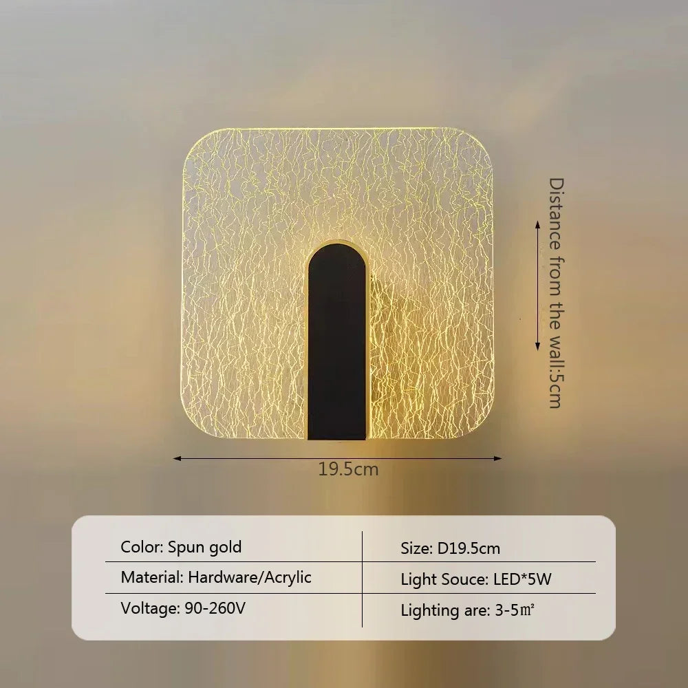 Skorter | NordicGlow - LED Wall Lamp in Acrylic for Bedroom and Living Room