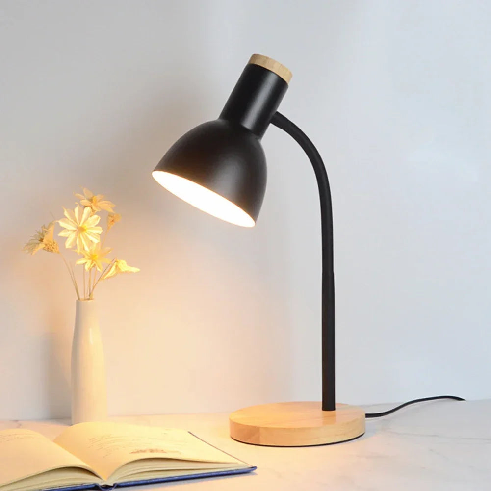 Skorter | Autumn and Winter Lighting | Nordic Creative Wood Art Iron LED Desk Lamp - Moxie