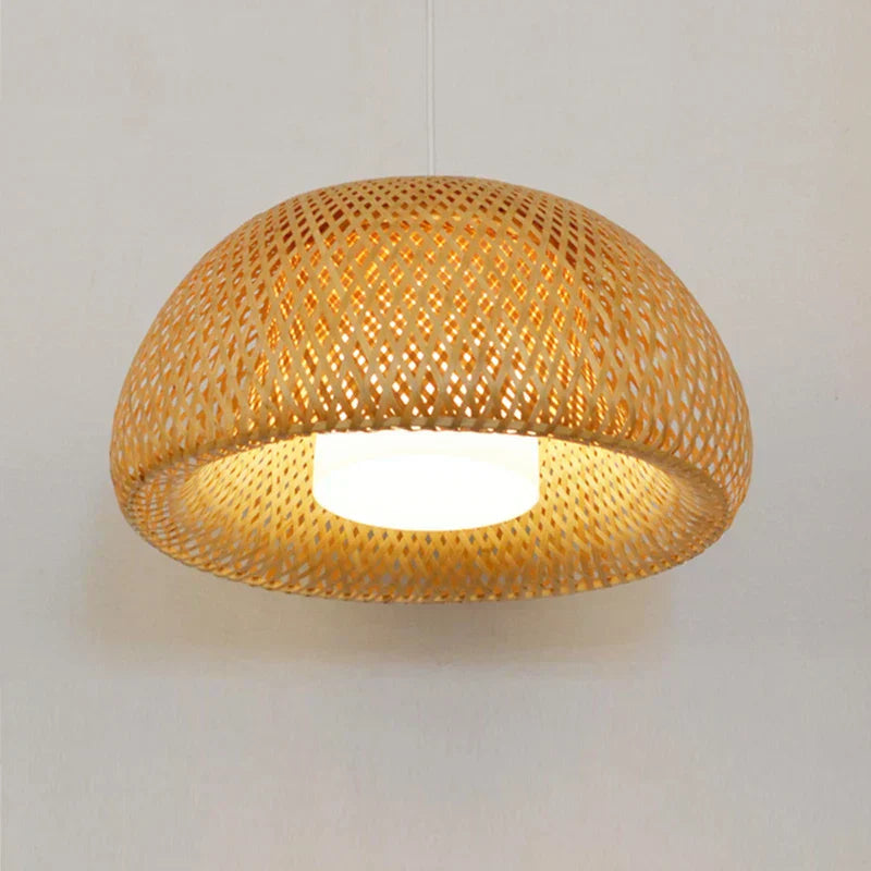 Skorter | Luxora Handwoven Bamboo Pendant Light - Eco-friendly Ceiling Lamp