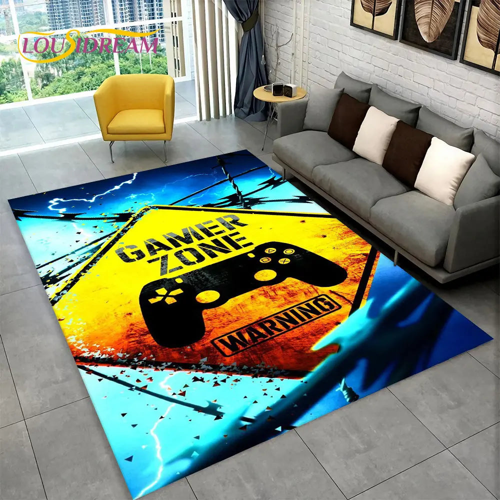 Skorter | Alex 3D Gamer Playmat Carpet - Large Non-Slip Carpet for Kids & Living Room