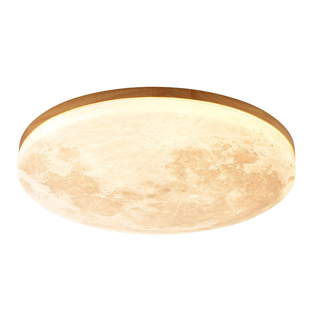 Skorter | Modern Moon-Inspired LED Ceiling Light – Soft Ambient Flush Mount