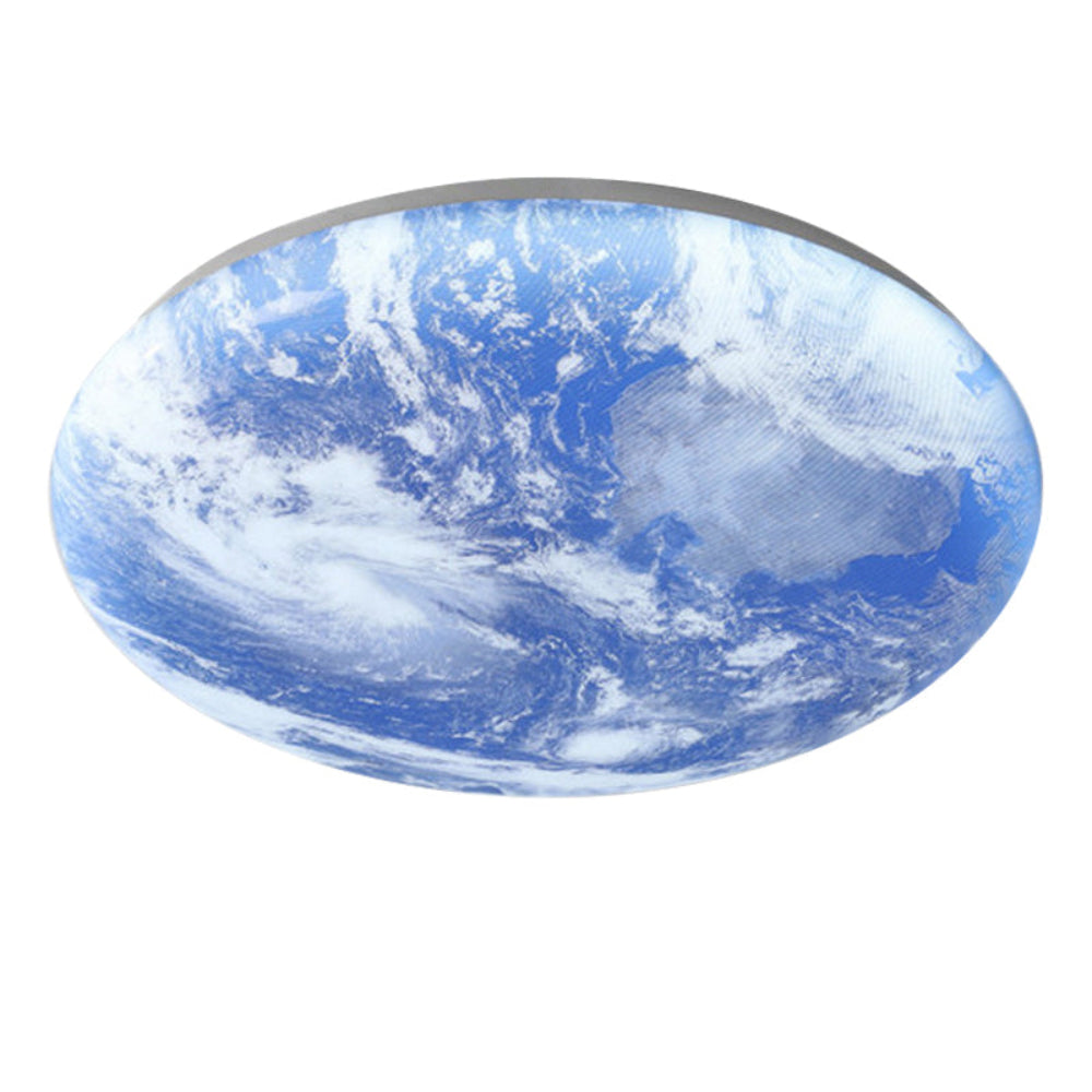 Skorter | Modern Moon-Inspired LED Ceiling Light – Soft Ambient Flush Mount