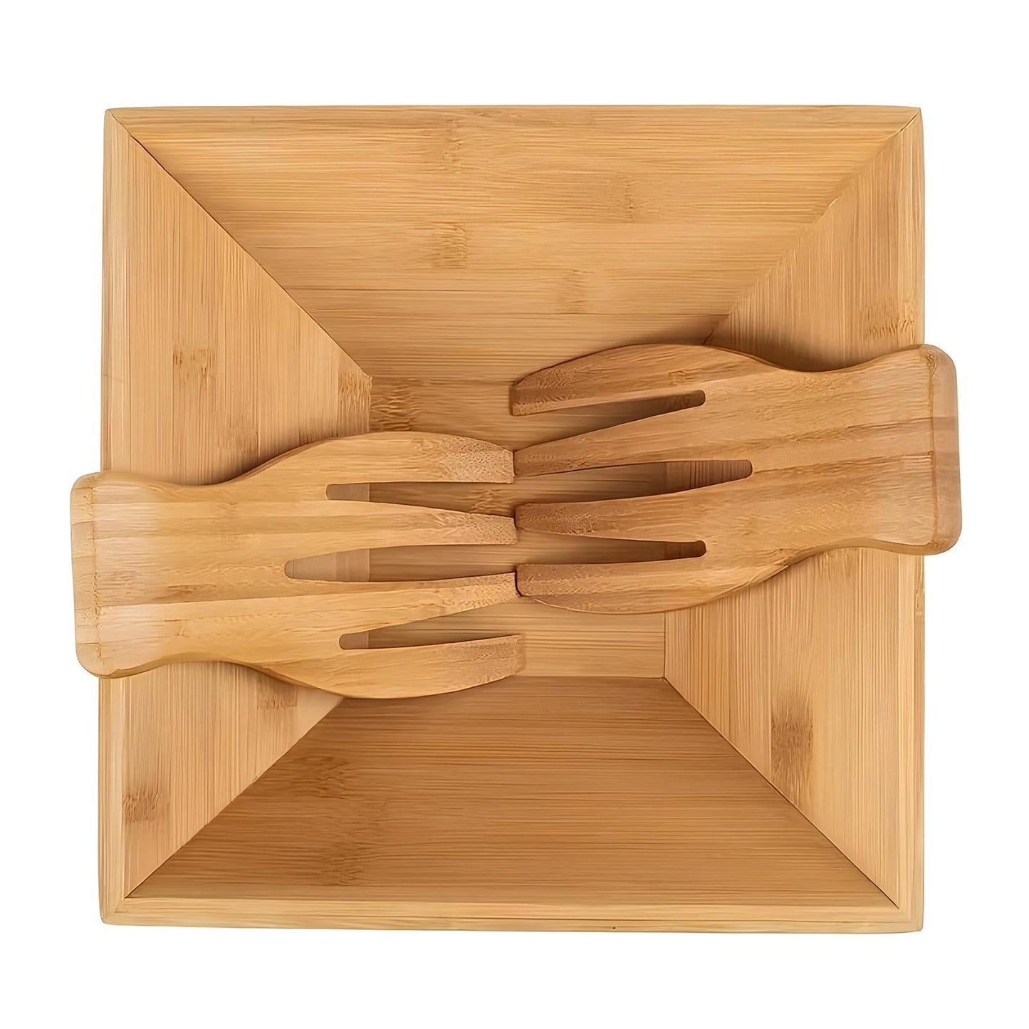 Skorter bamboo bowl and utensils