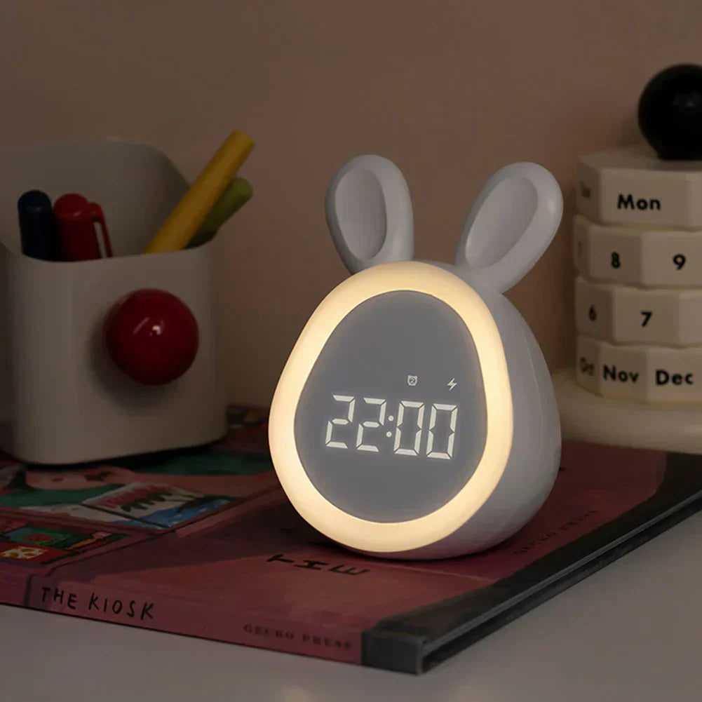 Skorter | Digital LED Rabbit Alarm Clock with Night Light