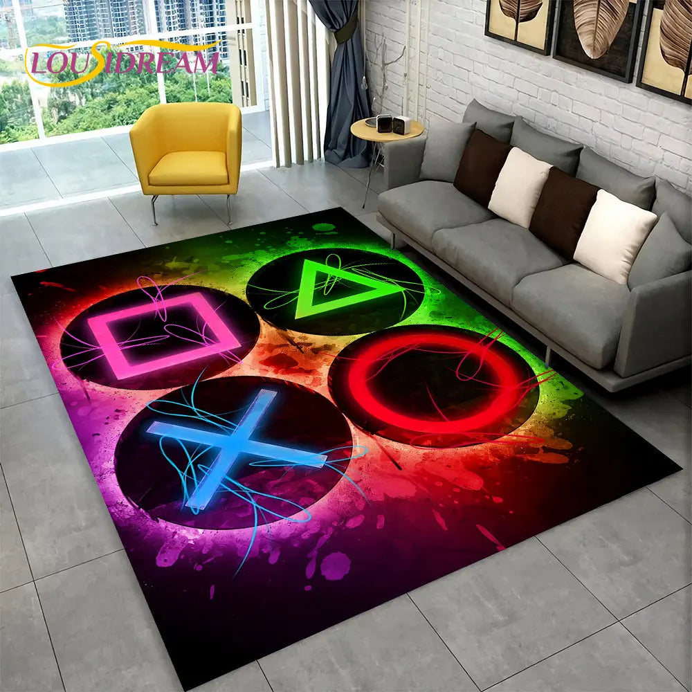 Skorter | Alex 3D Gamer Playmat Carpet - Large Non-Slip Carpet for Kids & Living Room