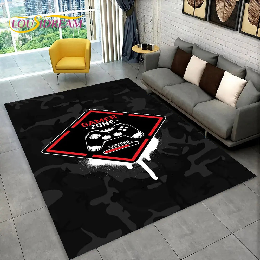 Skorter | Alex 3D Gamer Playmat Carpet - Large Non-Slip Carpet for Kids & Living Room
