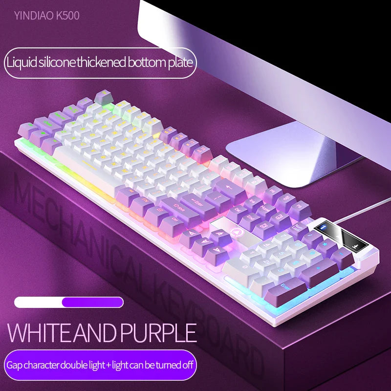 Skorter | 104-Key Wired Gaming Keyboard - Color Matching Backlit