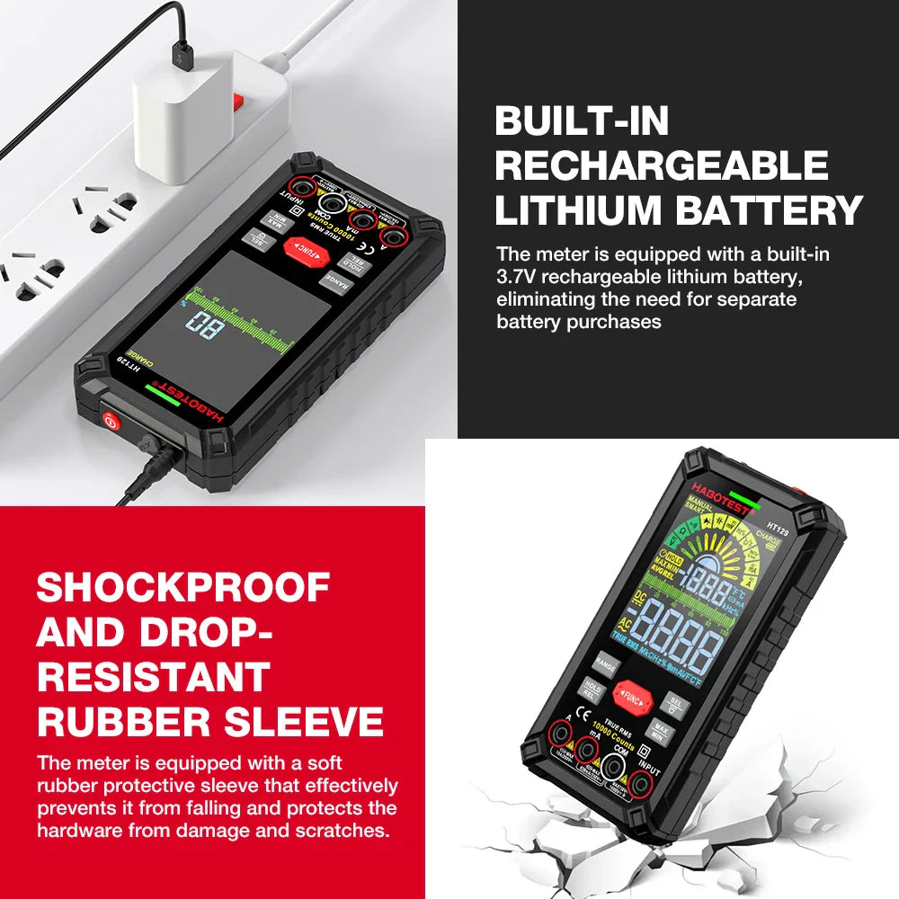 Skorter | 10000 Counts Digital Multimeter with True RMS - HT129