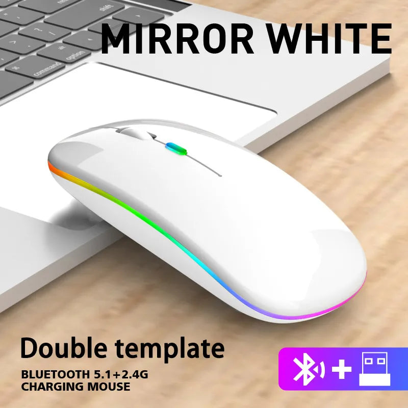 Skorter | RGB Rechargeable Bluetooth Wireless Gaming Mouse - LED Backlit
