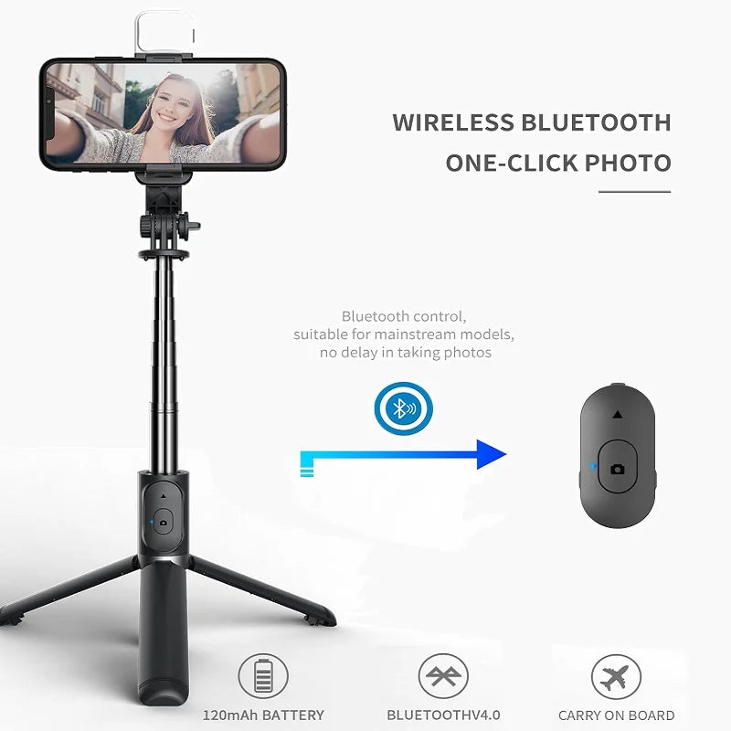 Skorter | Wireless Bluetooth LED Fill Light Phone Selfie Stick