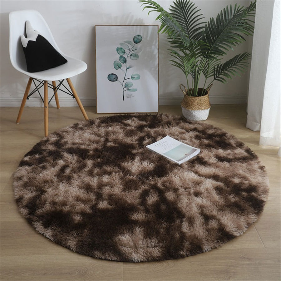 Skorter | Soft Fluffy Round Rug