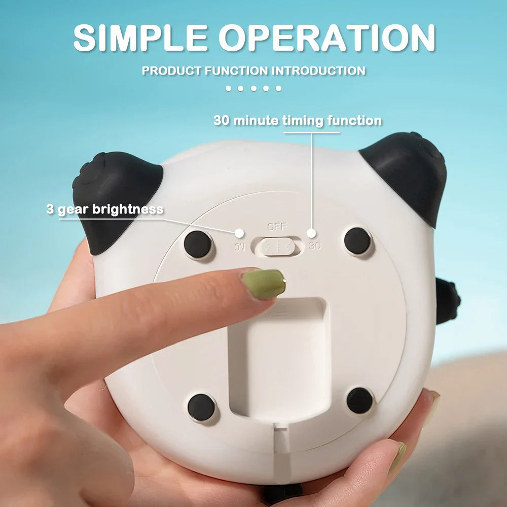 Skorter | Panda Children's Room Night Light - Dimmable Touch Lamp with Timer