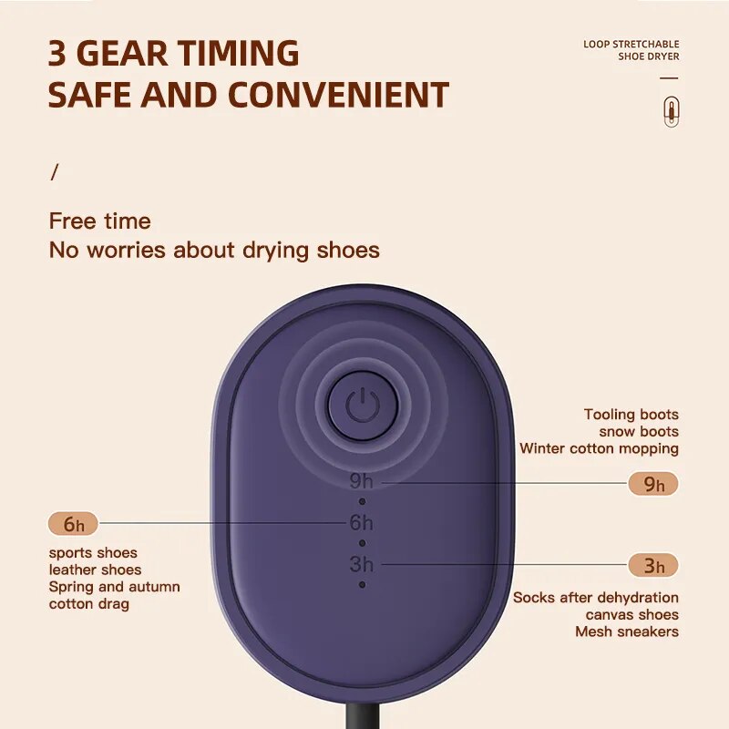 Skorter | Stretchable Wearable Electric Sterilization Shoe Dryer