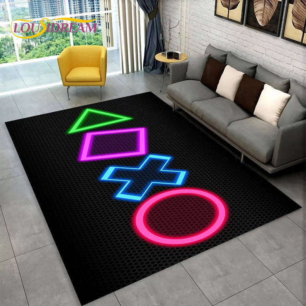 Skorter | Alex 3D Gamer Playmat Carpet - Large Non-Slip Carpet for Kids & Living Room