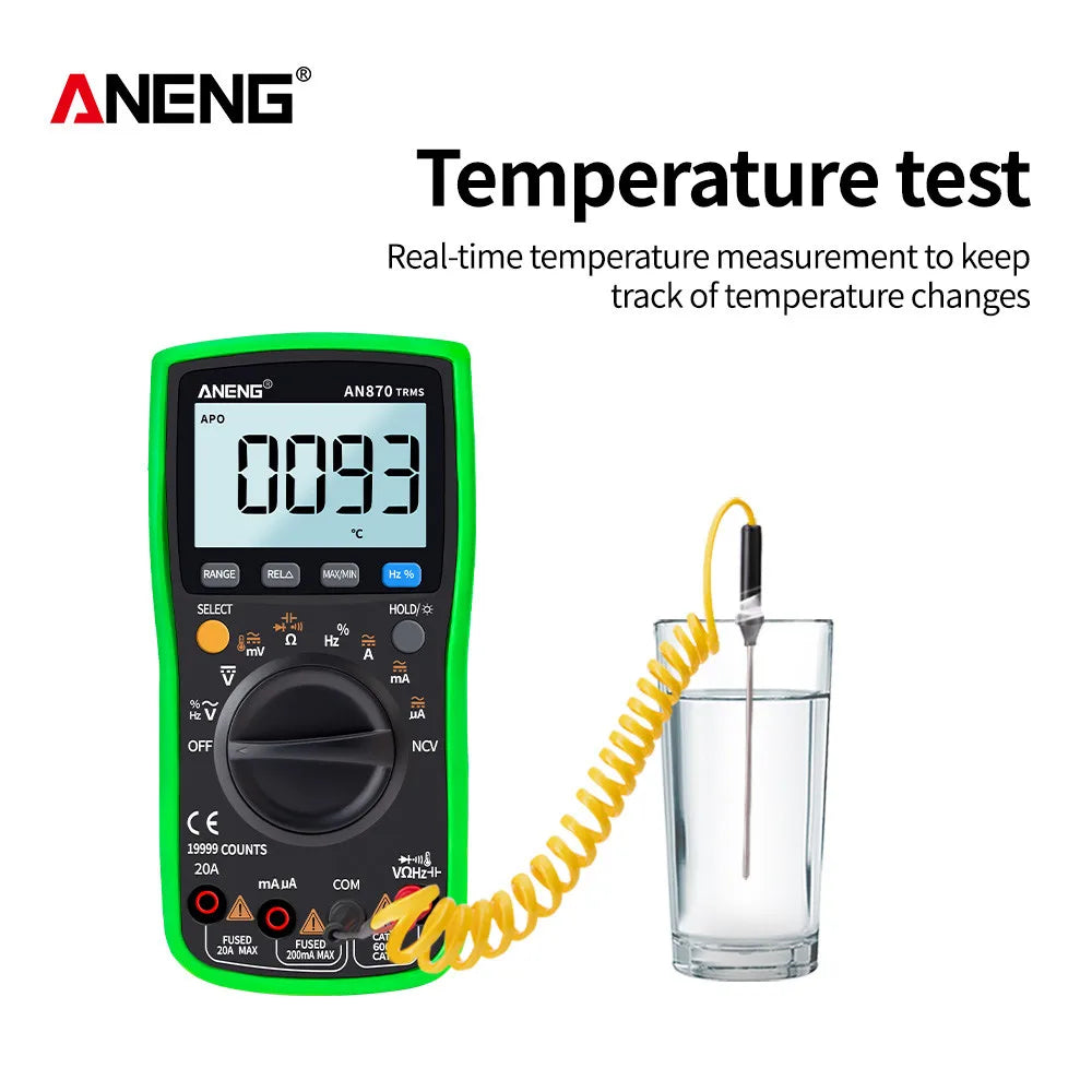 Skorter | AN870 Digital Multimeter - True RMS, Transistor Tester