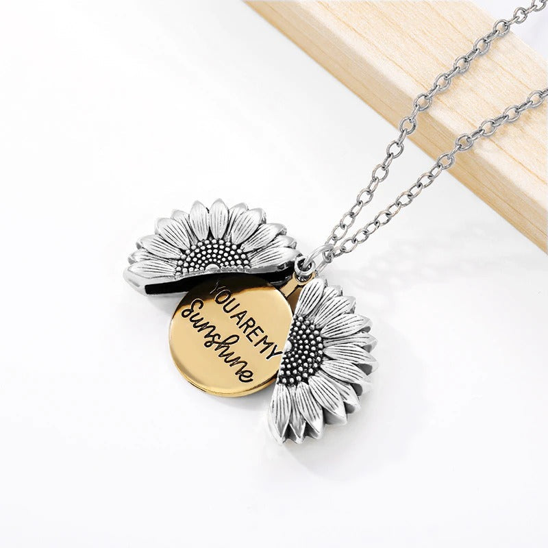 Skorter | You Are My Sunshine Best Gift Sunflower Pendant Necklaces