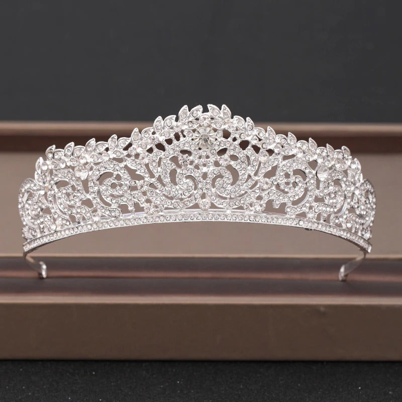 Skorter | Elegant Bridal Baroque Rhinestones Crown And Tiara Collection
