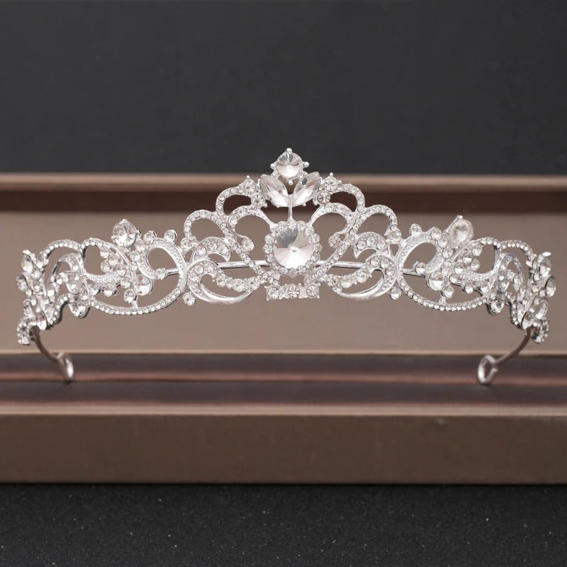 Skorter | Elegant Bridal Baroque Rhinestones Crown And Tiara Collection