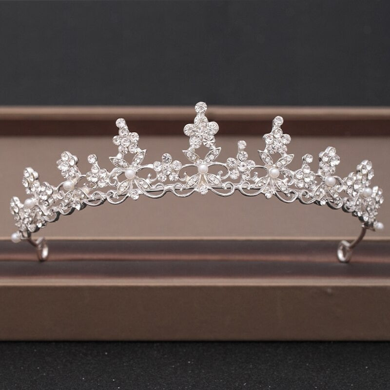 Skorter | Elegant Bridal Baroque Rhinestones Crown And Tiara Collection