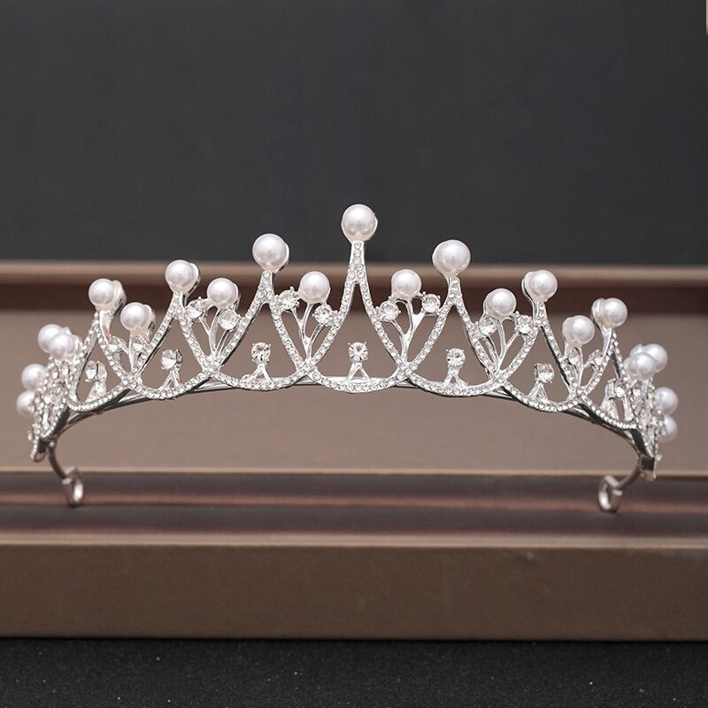 Skorter | Elegant Bridal Baroque Rhinestones Crown And Tiara Collection