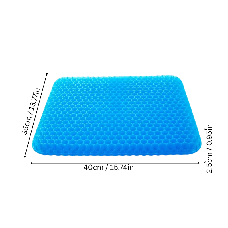 Skorter | Cooling Gel Seat Cushion | Breathable, Flexible & Pain Relief for Office Chairs, Cars, and Home Use