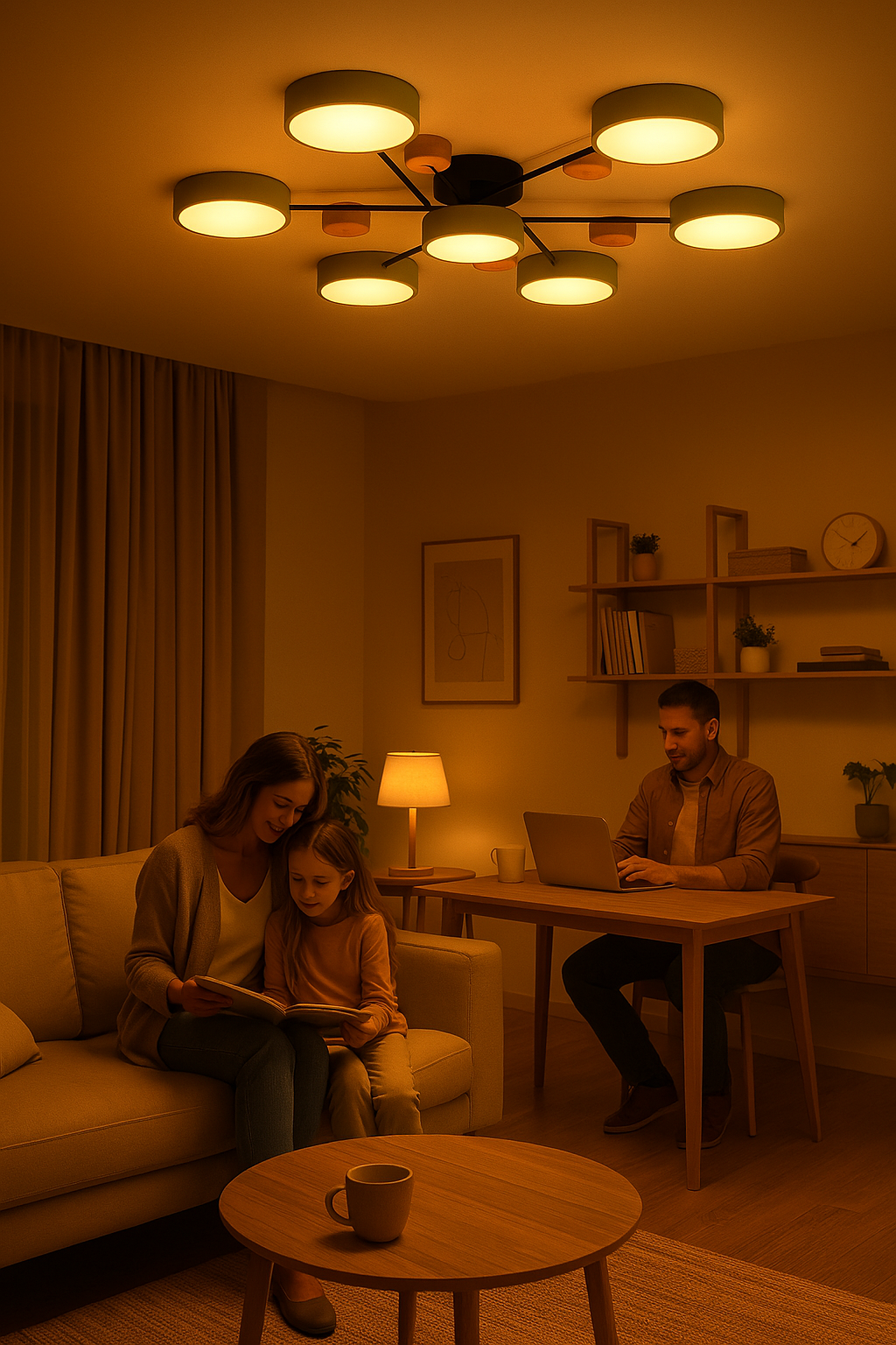 Skorter | Scandinavian LED Ceiling Light – Modern Branch Design with Warm White Illumination & Energy Efficient Technology