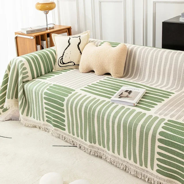 Skorter | NordicNest - Sofa cover with tassel edge