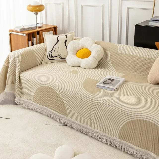 Skorter | NordicNest - Sofa cover with tassel edge