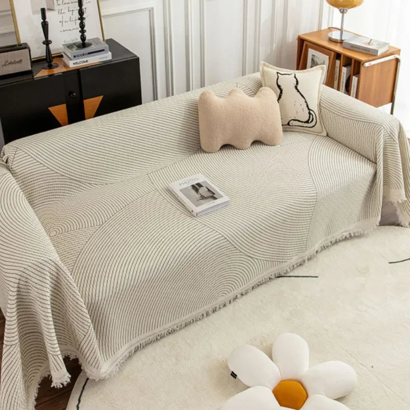 Skorter | NordicNest - Sofa cover with tassel edge