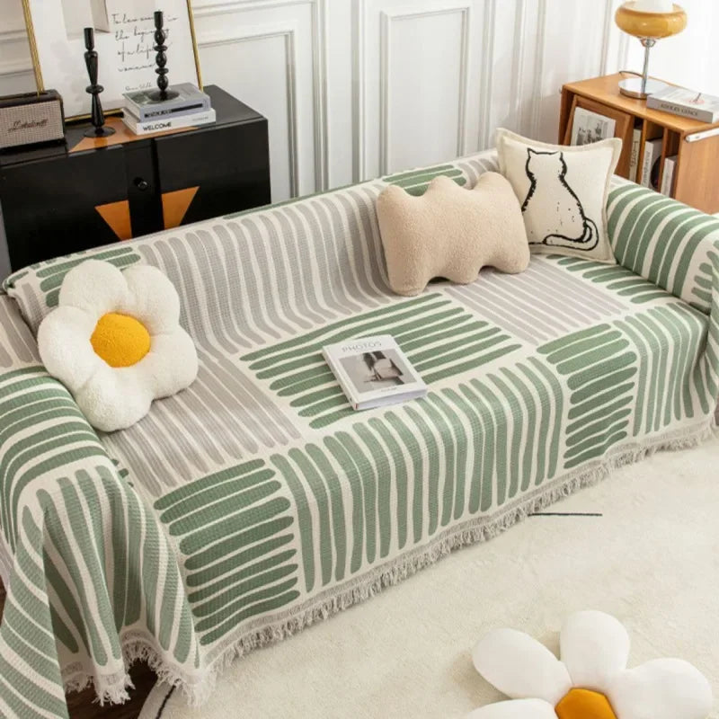 Skorter | NordicNest - Sofa cover with tassel edge
