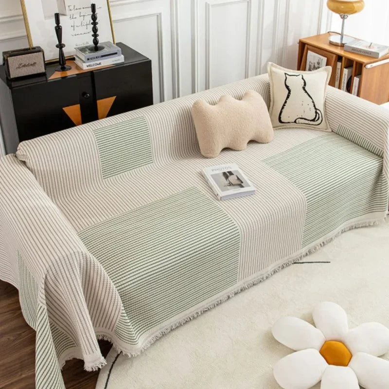 Skorter | NordicNest - Sofa cover with tassel edge