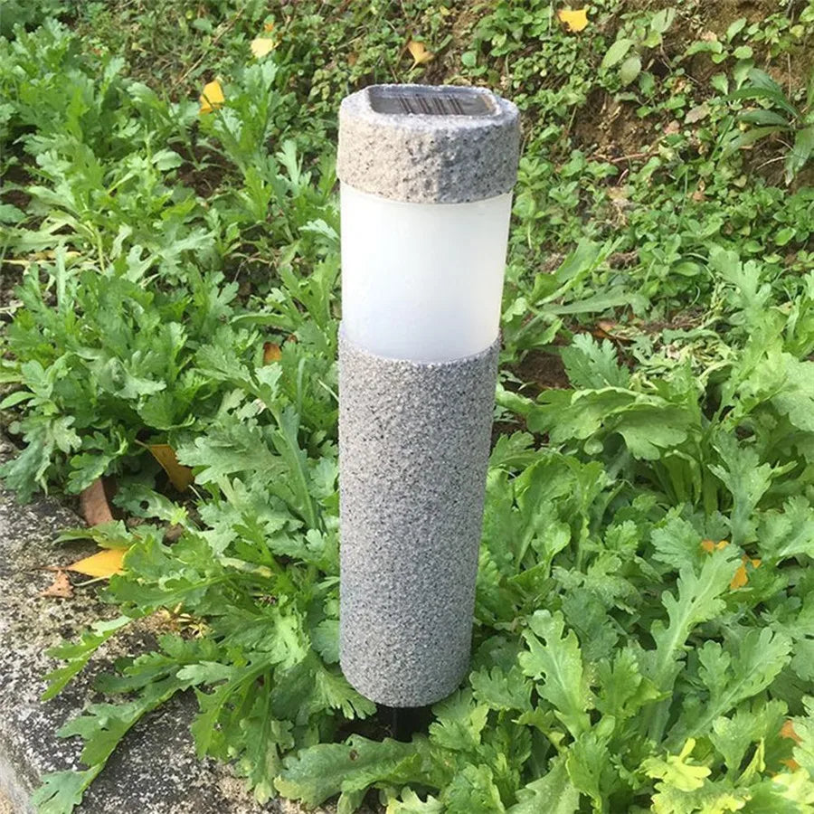 Skorter | StoneBeam – LED Solar Stone Column Light for Garden – Weatherproof & Energy Saving Outdoor Lighting