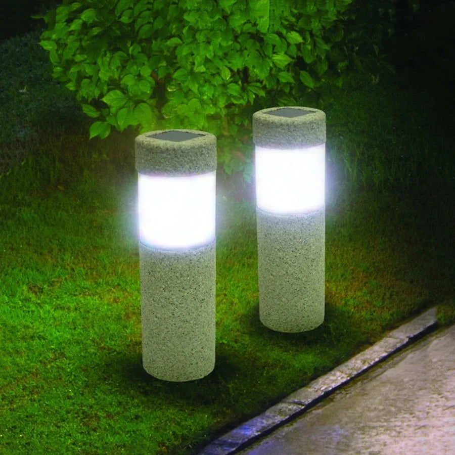 Skorter | StoneBeam – LED Solar Stone Column Light for Garden – Weatherproof & Energy Saving Outdoor Lighting