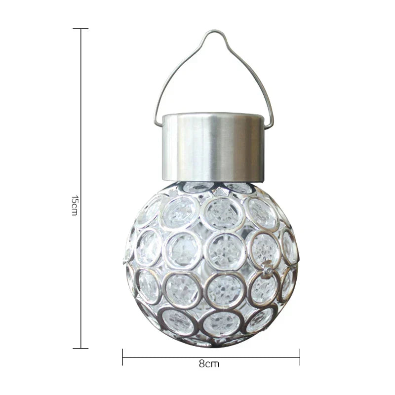 Skorter | LumiSphere - Waterproof Solar Hollow Sphere Lamp for Outdoors – LED Garden Lighting for Terrace and Balcony