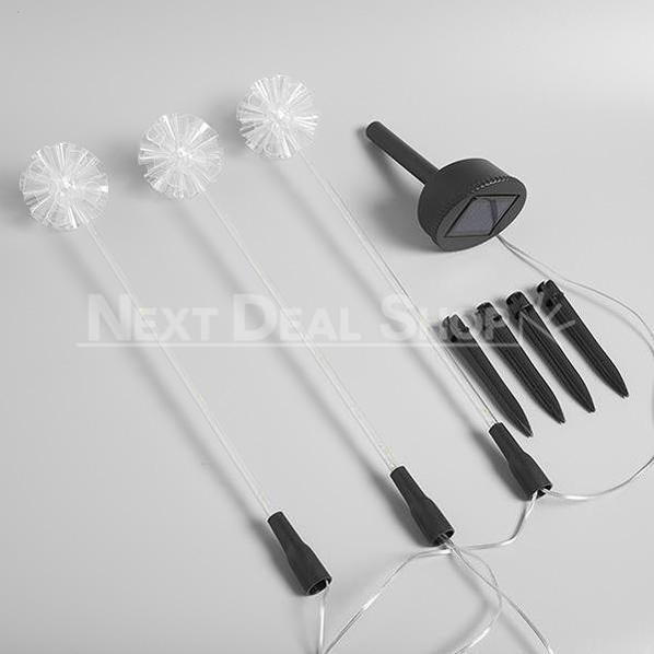 Skorter | Solar-powered Color-changing LED Dandelion 3-piece Plug Set