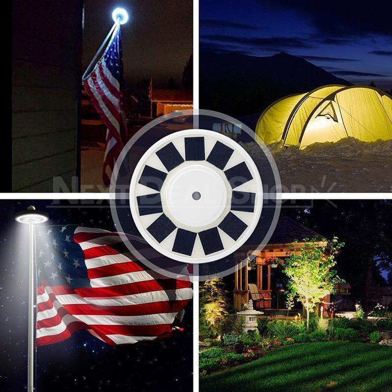 Skorter | Solar-powered flagpole UFO lamp