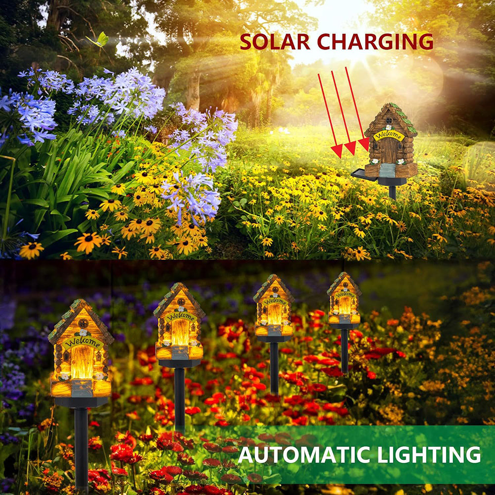 Skorter | Solar-powered LED Fairy House Stake Light