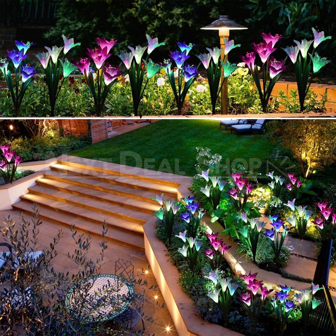 Skorter | Solar-powered LED Flower Stake Light