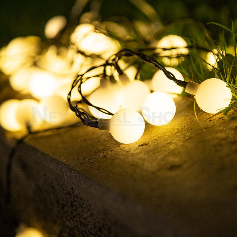Skorter | Solar-Powered LED Ball Light String (Warm White and Multicolor available)