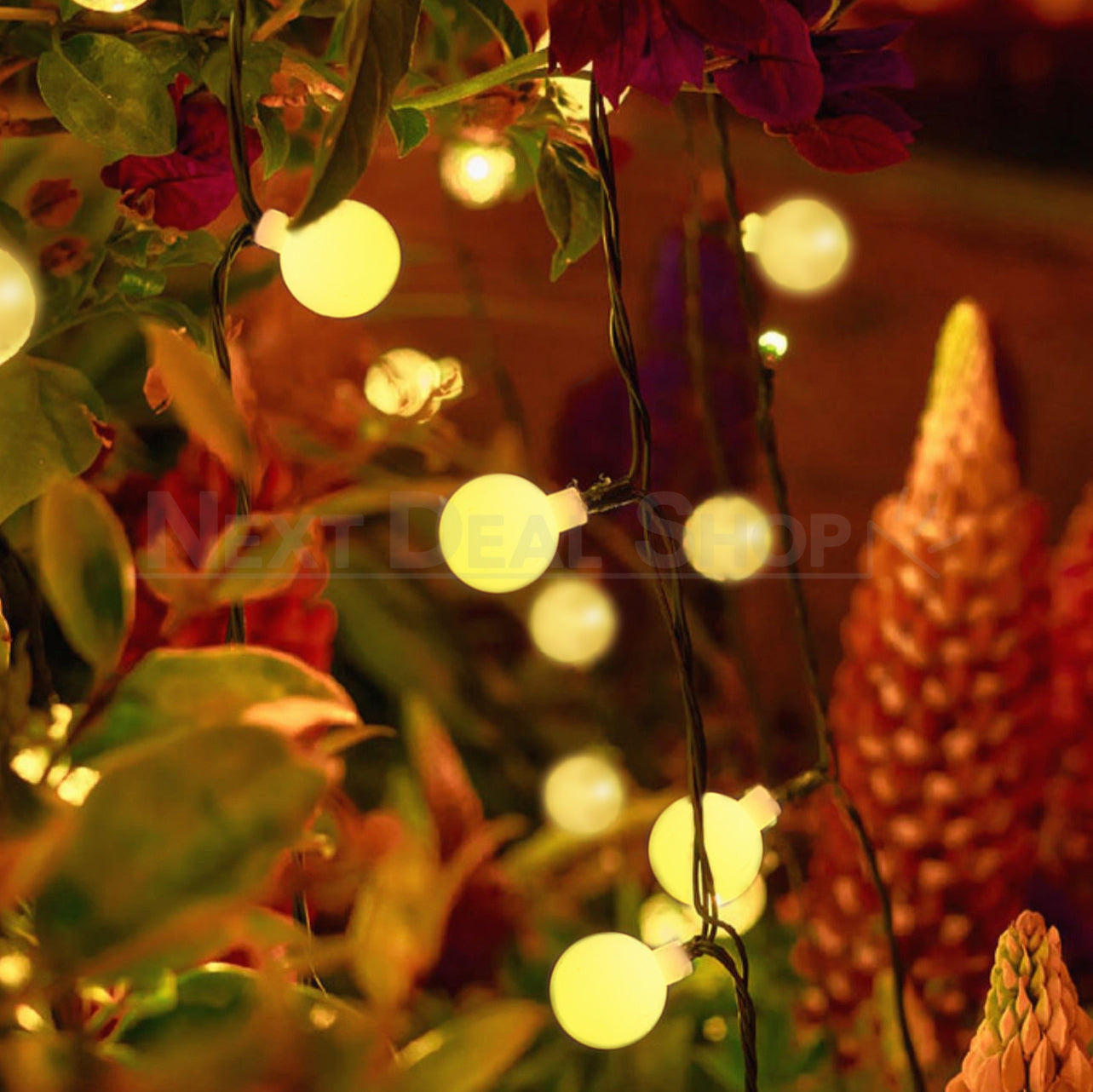 Skorter | Solar-Powered LED Ball Light String (Warm White and Multicolor available)