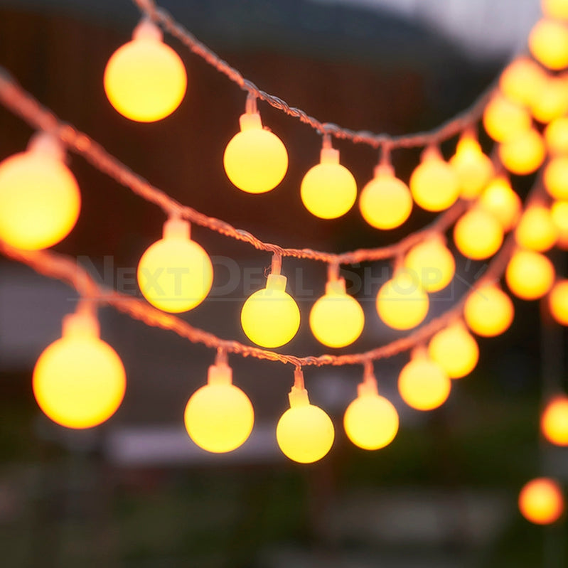 Skorter | Solar-Powered LED Ball Light String (Warm White and Multicolor available)