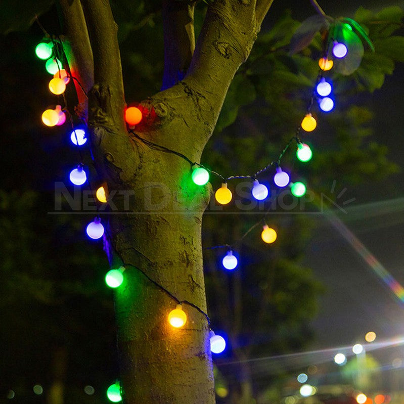 Skorter | Solar-Powered LED Ball Light String (Warm White and Multicolor available)