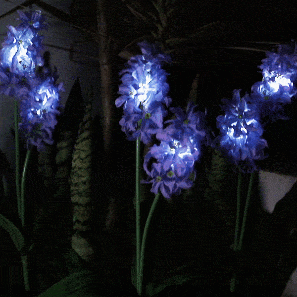 Skorter | Solar Powered LED Hyacinth 3 Piece Fence Set